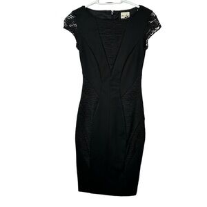 Reiss Little Black Dress Womens Size 0 Fit and Flare Cocktail Party Formal Event